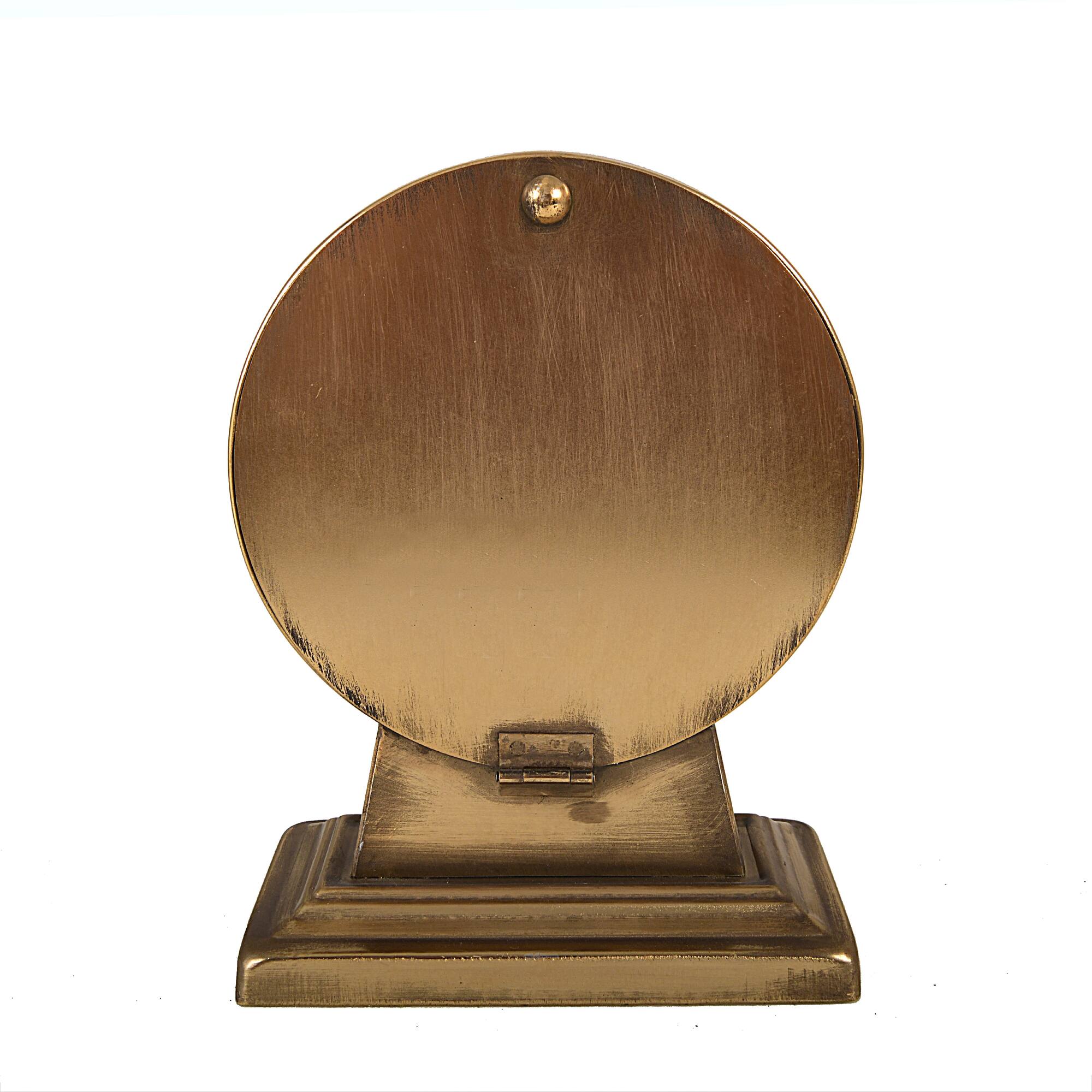 Hello Honey® 8.5" Gold Metal Mantel Clock